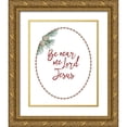 thumbnail image 1 of Murdock, Ramona 26x32 Gold Ornate Wood Framed with Double Matting Museum Art Print Titled - Be Near Me Lord Jesus, 1 of 4