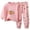 f#35Pink118, variant on HAYIMI Boys Girls Pajamas Comfort Kids Cartoon Toddler Children Sleepwear O-Neck Long Sleeve T-Shirts Pants Homewear, 3-4 Years