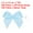 Sky Blue, variant on Uxcell 200 Count Mini Bows Small Satin Ribbon Bows with Sticky Pads, Fit for Wedding Party Decor Sewing DIY Black