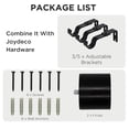 thumbnail image 3 of Barra de cortina Joydeco ajustable de 81 a 305 cm con soportes y tapa, 3 of 8