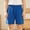 Blue, variant on BXJX Boys Cotton Athletic Shorts Size 6 T, Elastic Waist Knee Length Casual Sports Summer Shorts for Kids Blue