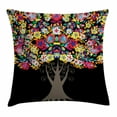 thumbnail image 1 of Floral Throw Pillow Cushion Cover, Tree with Flower Blossom Branches Vivid Nature Summer Season Artistic Graphic Print, Decorative Square Accent Pillow Case, 24 X 24 Inches, Multicolor, by Ambesonne, 1 of 2