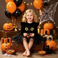 thumbnail image 3 of JHOKCI Toddler Girls Halloween Dress Long Sleeve Cat Tutu Princess Outfit, 3 of 9