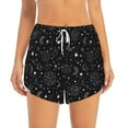 thumbnail image 2 of Goofa Space Galaxy Printed Women 2 in 1 Running Shorts,Quick Dry Athletic Workout Shorts,High Waisted Athletic Shorts with Liner Pockets-Medium, 2 of 9