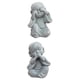 thumbnail image 1 of 2 Piezas Estatua de Monje Buda Monje Accesorios, 1 of 5