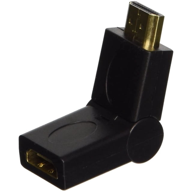 Monoprice Male to Female HDMI Port Saver Adapter - Swiveling Type (105133)