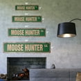 thumbnail image 2 of MOOSE HUNTER Vintage Plastic Street Sign animal hunting hunt shotgun lover | Indoor/Outdoor |  24" Wide, 2 of 4