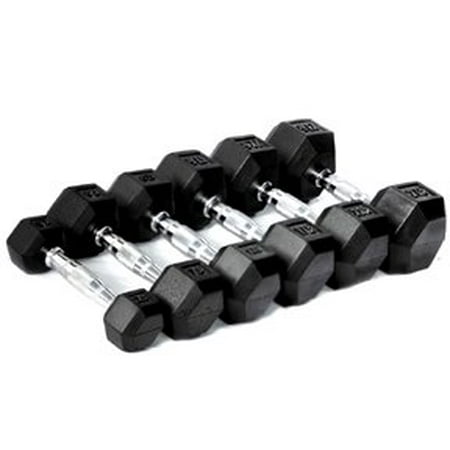 CFF Rubber Hex Dumbbell- 22.5lbs - (Single Dumbbell)
