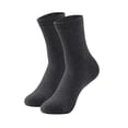thumbnail image 2 of Hanerdun 10 Pairs Men Dress Socks Male Crew Socks, Dark Gray, Size 7-9, 2 of 5