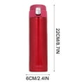 thumbnail image 2 of Kchsji Stainless Steel Vacuum Insulated Travel Mug,500ml Coffee Tea Water Bottle for Men Women ,Keep Warm 6 Hours Cold 12 Hours,Leak Proof Double Wall,Portable Office School Home Essential CupRed, 2 of 4