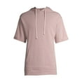 thumbnail image 2 of No Boundaries Men's and Big Men's Solid Short Sleeve Hoodie, up to Size 5XL, 2 of 6