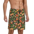 thumbnail image 2 of Sikiie Fruits Peach Mens Pajama Shorts, Lightweight Lounge Pant with Pockets Soft Sleep Pj Shorts for Men3X-Large, 2 of 6