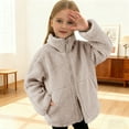 thumbnail image 2 of Girls Solid Color Double Zipper Jacket Warm Outerwear for Everyday Wear and Outdoor Activities, 2 of 6