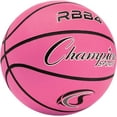 thumbnail image 4 of Champion Sports Rubber Intermediate Basketball, Heavy Duty - Pro-Style Basketballs, and Sizes - Premium Basketball Equipment, Indoor Outdoor - Sports Education Supplies (Size 6, Pink), 4 of 5