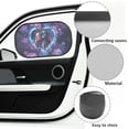 thumbnail image 6 of Yuyamidu Horse Car Window Shades for Side Window Purple Rose Side Window Sun Shade for SUV Trucks Glare Shield and Sun Protection 2 Pack Heart Baby Sunshade for Car Back Window, 6 of 7
