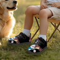 thumbnail image 2 of CHAQLIN Shark with Ball Shoes for Boys Basketball Shoes Anti Slip Kids Knit Mesh Hiking Running Lace Up Lightweight Breathable Mesh Athletic Hiking Causal Sneakers, 2 of 7