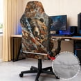 thumbnail image 3 of Jeiento Camo Bear Computer Chair Cover with Armrest Covers American Flag Gaming Chair Cover Anti-Scratch Gaming Chair Slipcover Easy Installation for Home, Shop, Living Room, Office, 3 of 7