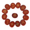 thumbnail image 3 of HealingTiger's Eye Witches Runes Stone Set, Engraved Solomon Symbol, Meditation Divination Reiki Balancing, 5 Pcs, 3 of 8