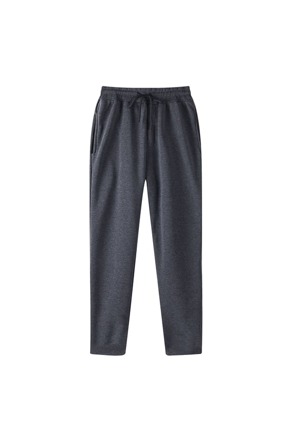 Men's Lightweight Sweatpants Elastic Waist Drawstring Loose Fit Open Bottom Athletic Pants Lightweight Joggers Straight-Legs Loose Beach Yoga Pants Casual Trouser