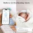 thumbnail image 5 of Sense-U Baby Smart Monitor Pro with Gentle Vibration Alerts,Rollover/Abdominal Movement,Audible & App Notifications, Smart Sleep Monitor, Long Battery Life, 5 of 8