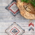 thumbnail image 4 of nuLOOM Zest Tribal Diamonds Area Rug, 5' 3" x 7' 3", Ivory, 4 of 4