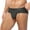 Black, variant on Mens Silk Underwear Plus Size Low Waist Comfortable Sport Lightweight Breathable Solid Briefs White XL