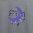thumbnail image 3 of CafePress - NEVER GIVE UP ON DREAMS Sweatshirt - Crew Neck Sweatshirt, 3 of 4