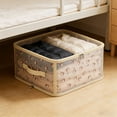 thumbnail image 4 of Uuiauoio Cherry Print Foldable Storage Box Fabric Clothes Organizer with Lid for Closet Sweaters Blankets Toys Seasonal Wardrobe Home Organization Multi Size, 4 of 6