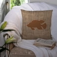 thumbnail image 3 of Carolines Treasures BB1013-BL-BN-PW1414 Fish - Tropical Fish Burlap and Brown   Canvas Fabric Decorative Pillow BB1013, 3 of 4