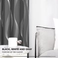 thumbnail image 3 of Thermal Anti Cold Set of 2 Curtains Line Pattern Silver Indoor Office Adult 140x240cm Curtain Home Kitchen Anti Cold Heat Dark Gray Blackout Thermal Anti Cold, 3 of 5