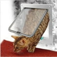 thumbnail image 4 of Cat Door for Interior Doors - 2-Way or 4-Way Locking Pet Door Flap - Privacy for Cat Litter Box or Automatic Feeder - Durable Frame, DIY Easy Install, Hardware Kit, 4 of 5