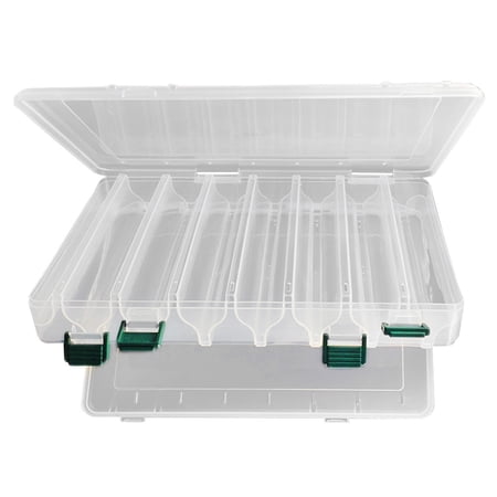 Hersfrd 14 Grid Fishing Lure Box Double Sided Fish Lure Tackle Boxes Fishing Accessories