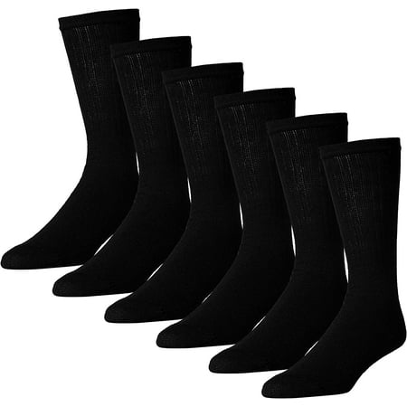

MDR Unisex Adult Crew Socks - Cotton Socks Everyday Use - 3 Pair - Pack Made in USA (as1 numeric numeric_10 numeric_13 regular regular White w/Royal Heel & Toe)