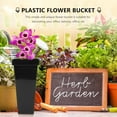 Casewin Plastic Flower Buckets Flowers Vase Tall Planters Flower Pot