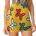 thumbnail image 4 of Balloon Animal Dogs Pattern In Yellow Women's skirt Sport Skort Skirt With Pocket Fashion Korean Style Skirt 4Xl Skirts Balloon, 4 of 7