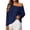 Blue, variant on Tops for Women Off Shoulder Long Sleeve Loose Yoga Cover Up Shirts, Casual Solid Relaxed Fit Lightweight Flowy Workout Daily Blouses