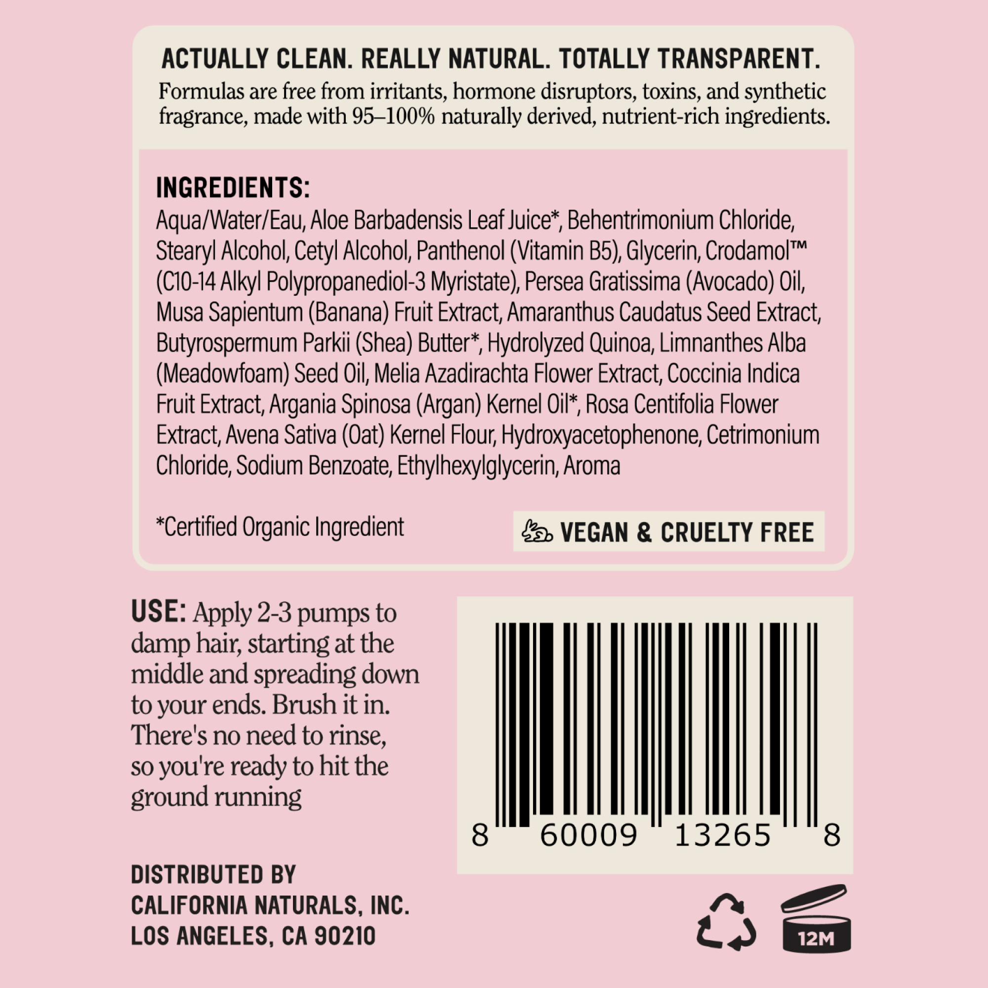 California Naturals Hydrating Leave-In Conditioner, 6 oz photo 7