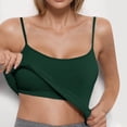thumbnail image 2 of BWASD Tank Tops for Women Adjustable Built in Bra Camisole Tops Spaghetti Strap Shelf Bras Padded Shirt Going Out Sport Undershirts Blackish Green S-XXL, 2 of 5