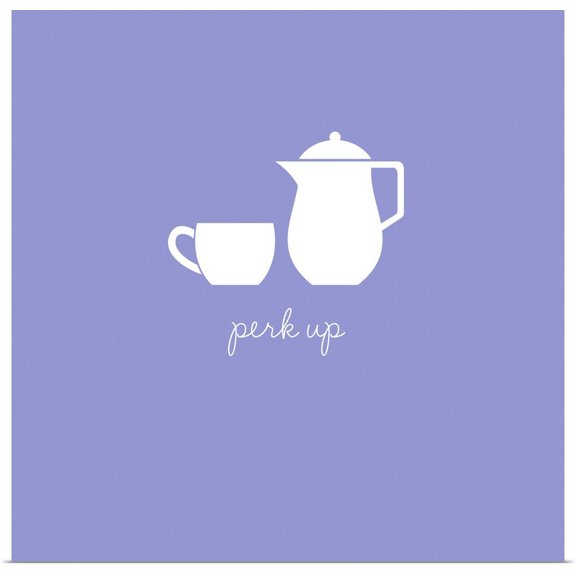 Great BIG Canvas | Rolled Kate Lillyson Poster Print entitled Perk Up - minimalist retro kitchen art