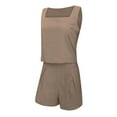 thumbnail image 4 of MKLEKYY Pantalones Cortos Deportivos Para Mujer Conjuntos De 2 Piezas Para Mujer Conjuntos A Juego Pantalones Cortos De Dos Piezas Tops Cortos Conjunto De Ropa De Moda, 4 of 5