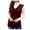 Wine, variant on Womens Sweater Solid Cable Knitted Vest Loose Fit Vintage Sleeveless V Neck Trendy Outfits