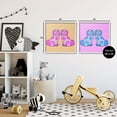 thumbnail image 3 of Stupell Industries Brightly Colored Posh Pooches Animals Painting White Framed Art Print Wall Art, 24 x 24, Set of 2, 3 of 8