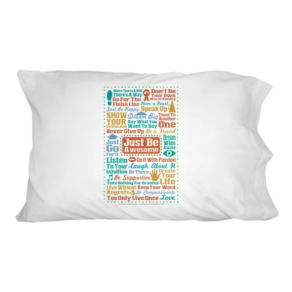 Just Be Awesome Never Give Up Passion Love Inspirational Novelty Bedding Pillowcase
