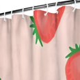 thumbnail image 3 of Strawberry Plants Fruit Light Pink Pattern Shower Curtain 84"x72" ,Bathroom Decorative Shower Curtains Set with 12 Hooks,Modern Waterproof Washable Shower Curtain, 3 of 6