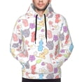 thumbnail image 5 of Lsque Pikmin Pattern Casual Men's Hoodie,Hooded Sweatshirt with Kangaroo Pocket,Pullover Hoodie-3X-Large, 5 of 8