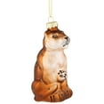 thumbnail image 3 of 4" Glittered Jaguar and Cub Glass Christmas Ornament, 3 of 6