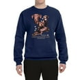 thumbnail image 2 of If It's Not a Chocolate Lab It's Just a Dog Gift | Mens Dog Lover Crewneck Graphic Sweatshirt, Navy, Small, 2 of 3