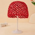 thumbnail image 1 of LTTVQM Womens Sequin Crochet Hat Summer Knit Breathable Boho Stylish Beanie Skull Cap Sparkly Lightweight Glitter Hat for Party Travel Daily Wear Red, 1 of 3