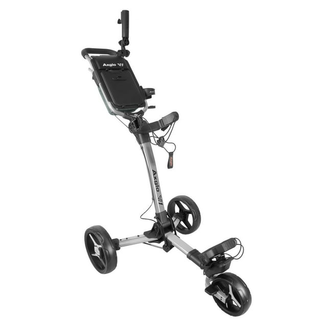 Axglo V1 3 Wheel Lightweight Golf Push Cart silver