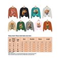 thumbnail image 2 of Bellella Pull pour Femmes Col Rond Imprimé Animal Sweat-Shirt Coupe Ample Manches Longues Style-F m, 2 of 2